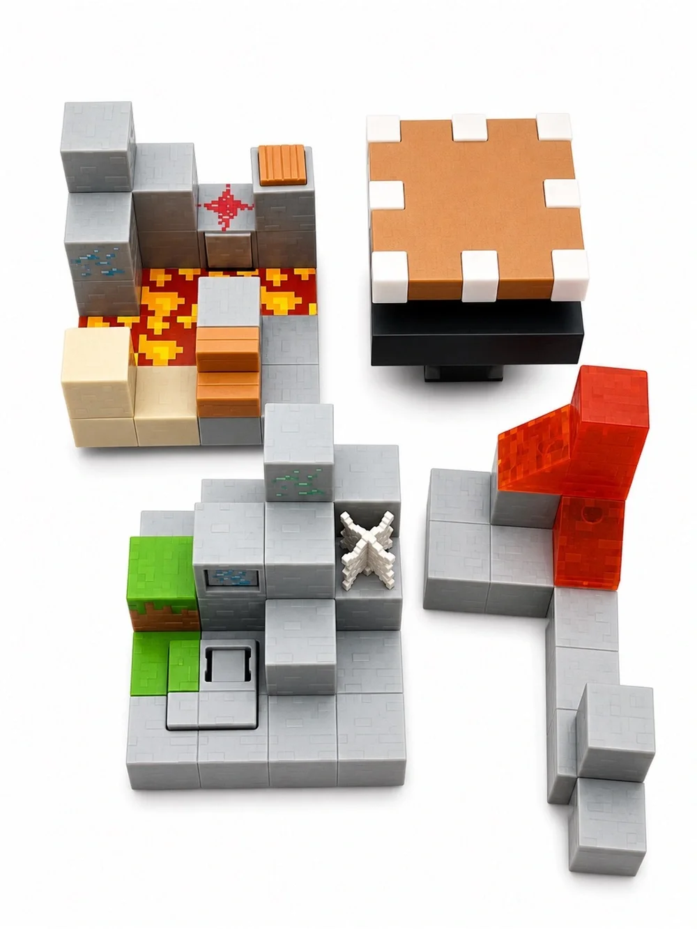 Huge Minecraft Large Castle Building Set Blocks TNT Lava Action Play Set MISC